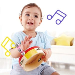Baby Infant Unisex Music percussion bells Rhythm play Toy for wrist or ankle